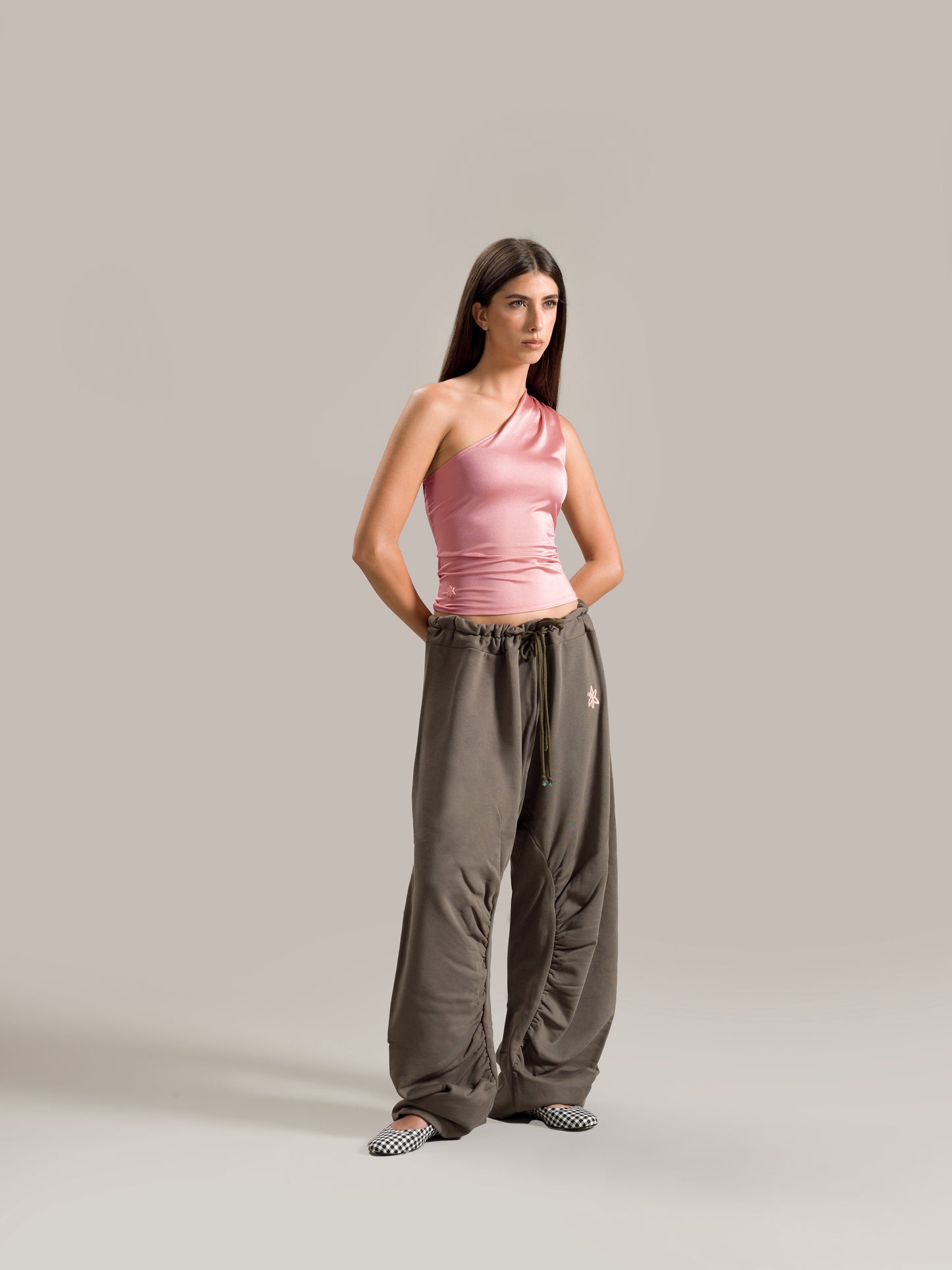 Camelia One-sleeve Top