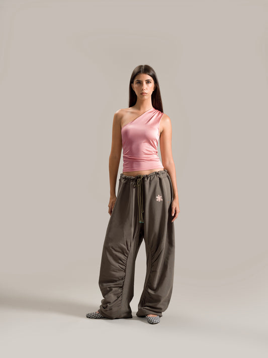 Camelia One-sleeve Top