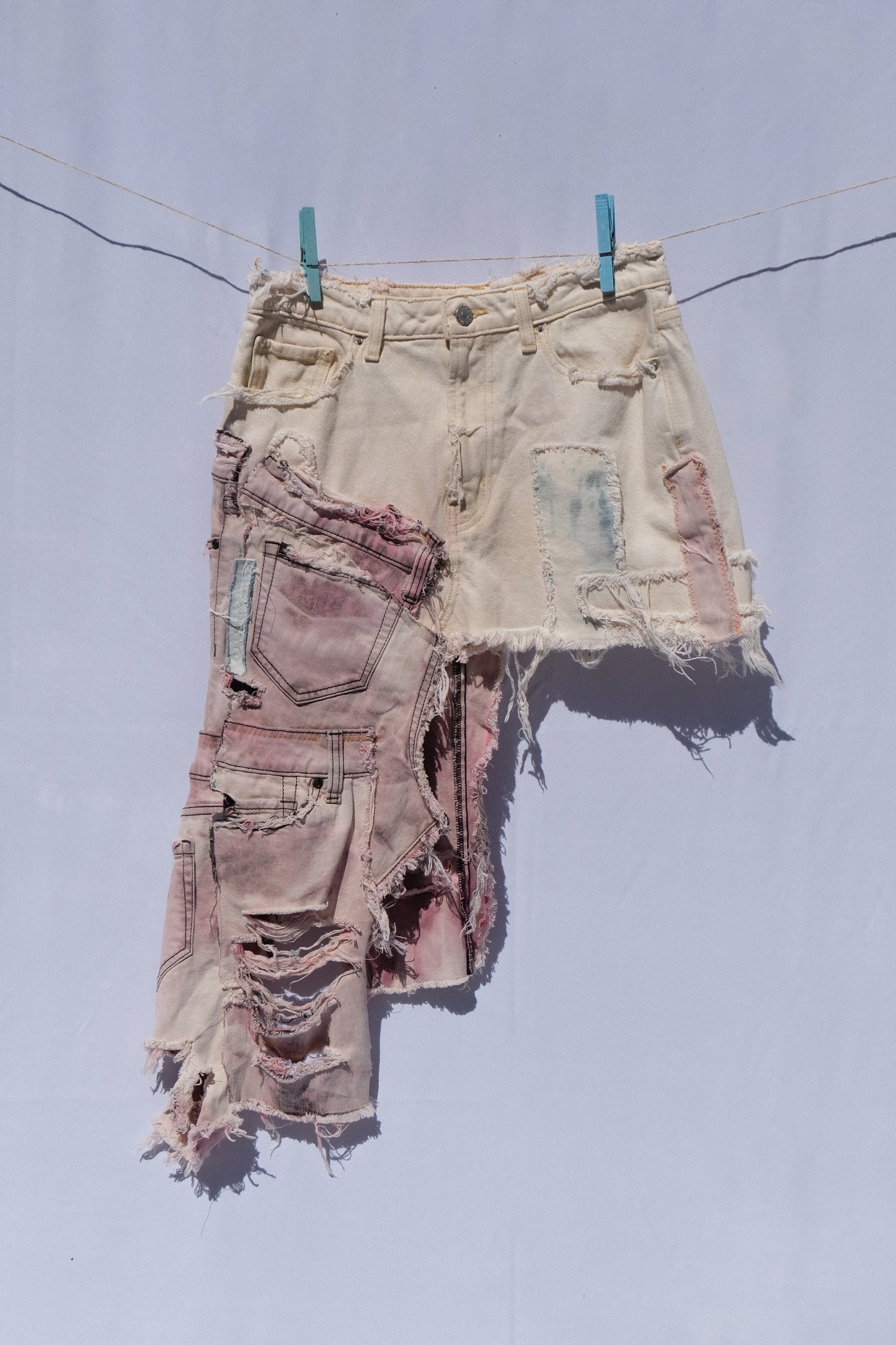 Mini Distressed Skirt