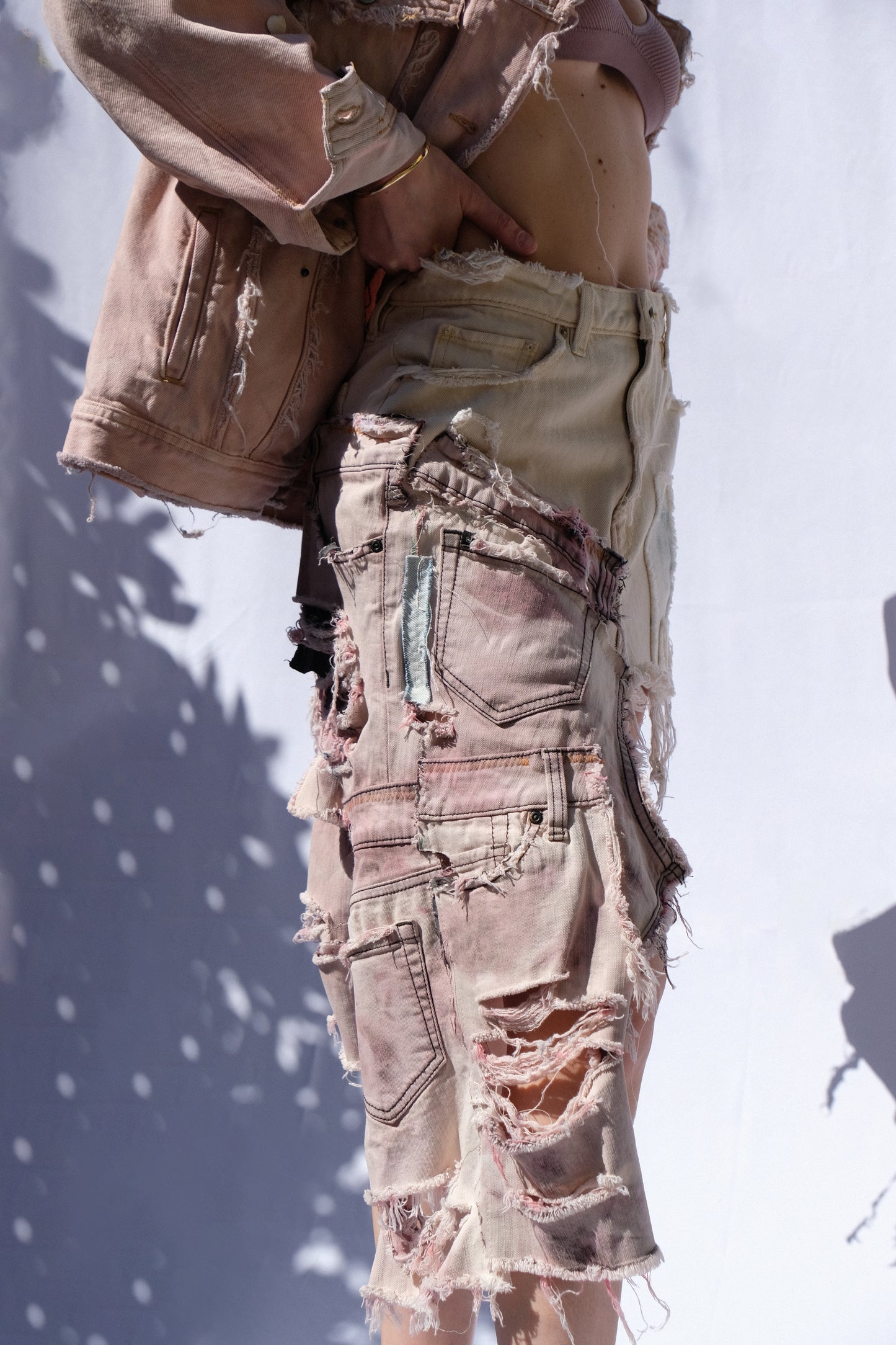 Mini Distressed Skirt